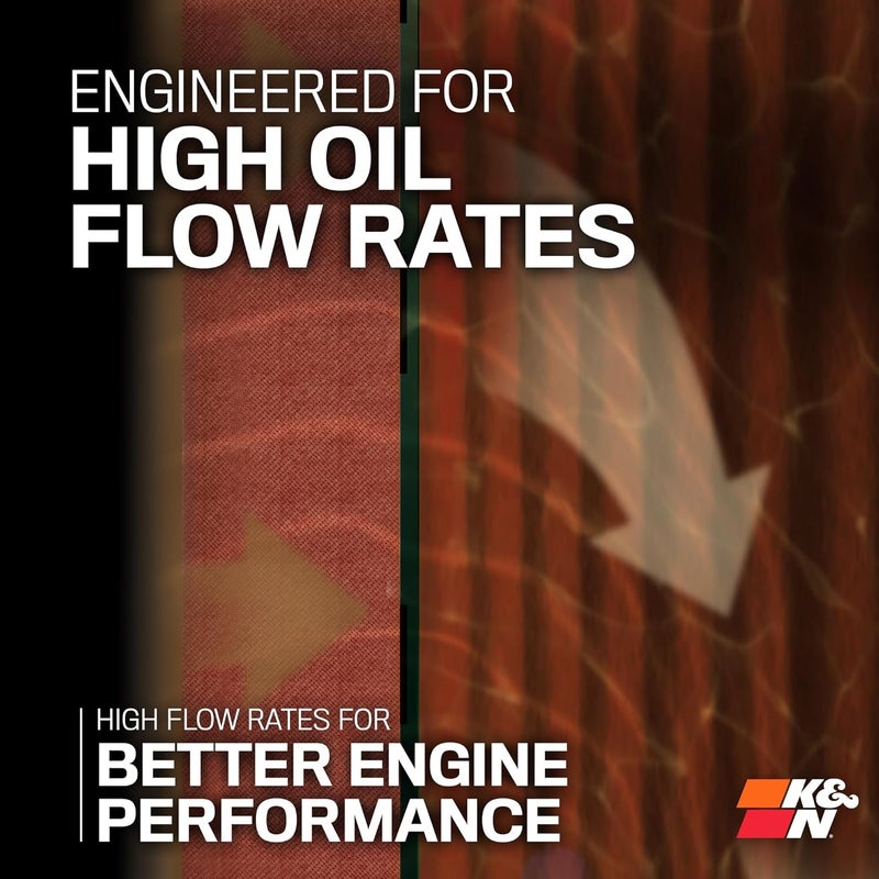 Kn Motorcycle Oil Filter: High Performance, Premium, Designed to be used with Synthetic or Conventional Oils: Fits Select KTM, Husqvarna Vehicles, KN-652 - Image 3